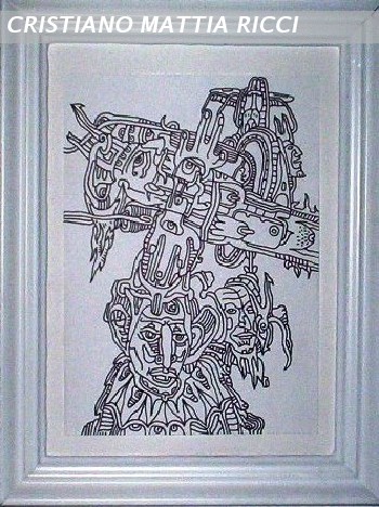 Uomo con croce d'uomo