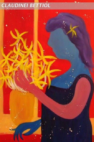 Composition in Blue and Red