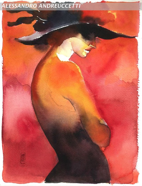 Woman with hat