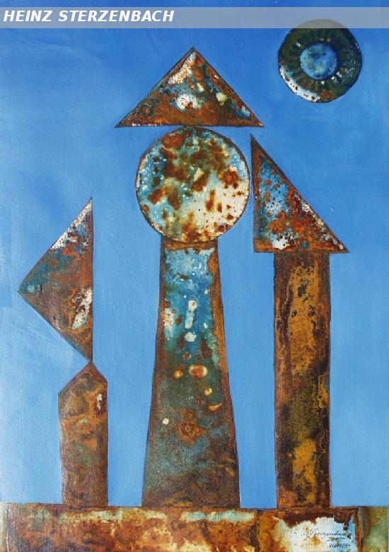 VU 164 Iron Sculpture with three Figures